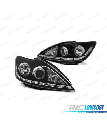 FARI PER FORD FOCUS II 08-10 ANGEL EYES CCFL NERI