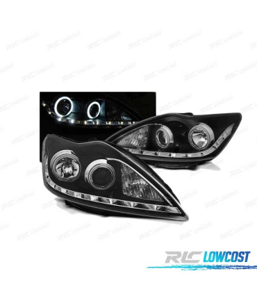 FARI PER FORD FOCUS II 08-10 ANGEL EYES CCFL NERI