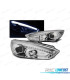 FARI TRU DRL PER FORD FOCUS MK3 15-18 CROMATI CON FRECCIA LED