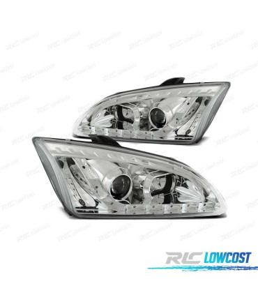 FARI PER FORD FOCUS II 04-08 DAYLIGHT CROMATI