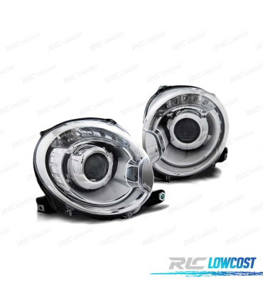 FARI PER FIAT 500 07- PROIETTORE CROMATO
