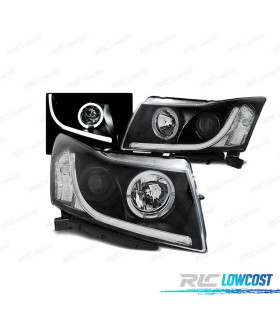 FARI OCCHI ANGELLO TUBE LIGHT PER CHEVROLET CRUZE 09-12 NERI