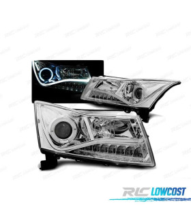 FARI OCCHI ANGEL TUBE LIGHT PER CHEVROLET CRUZE 09-12 CROMATI