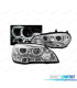 FARI OCCHI ANGEL 3D DRL ADATTABILI XENON D1S PER BMW X5 E70 07-10 FONDO CROMATO