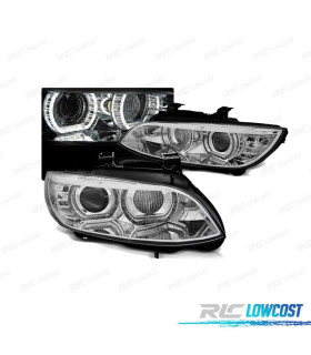 FARI BMW E92 E93 06-10 XENON OCCHI ANGEL LED CROMATI