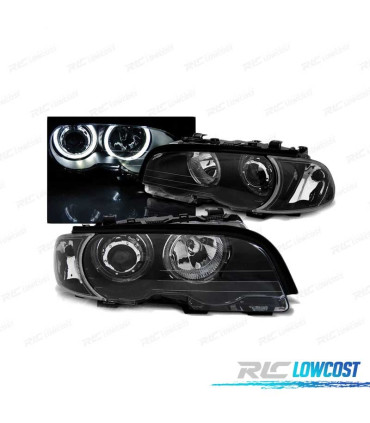 FARI BMW E46 COUPE CABRIO 99-03 ANGEL EYES LED NERI