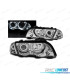 FARI BMW E46 98-01 CON OCCHI ANGELICI LED CROMATI