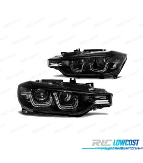 FARI BMW F30 F31 11-15 XENON LUCE DIURNA LED NERO