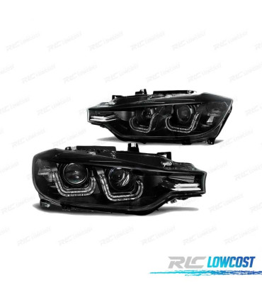 FARI BMW F30 F31 11-15 XENON LUCE DIURNA LED NERO