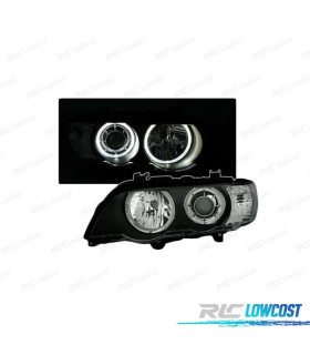 FARI OCCHI ANGEL CCFL NERI ADATTI A XENON PER BMW X5 E53 99-03