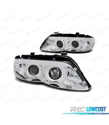 FARI OCCHI ANGEL PER BMW X5 E53 03-06 CROMATI XENON