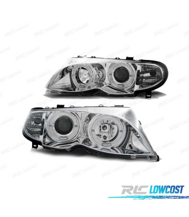 FARI BMW E46 01-05 OCCHI ANGEL CROMATI