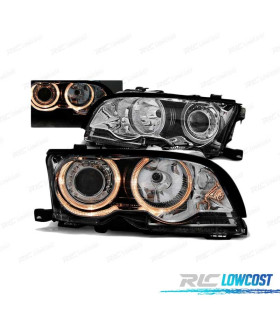 FARI BMW E46 01-03 OCCHI ANGEL COUPE CABRIO CROMATI