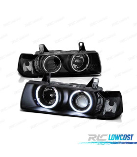 FARI OCCHI ANGEL CCFL PER BMW E36 COUPE CABRIO 90-99 NERI