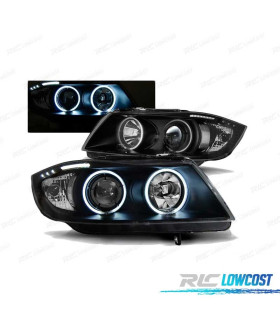 FARI BMW E90 E91 05-08 OCCHI ANGEL CCFL FONDO NERO