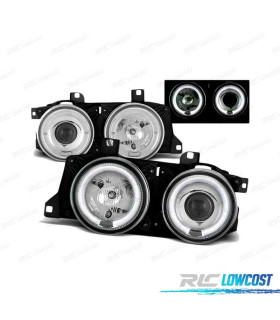 FARI OCCHI ANGEL PER BMW E32 E34 CROMATI