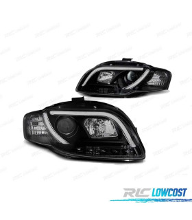 FARI AUDI A4 B7 04-08 LUCE DIURNA NERO TRU DRL ECE-R87