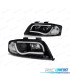 FARI LED PER AUDI A6 01-04 LUCE DIURNA NERA