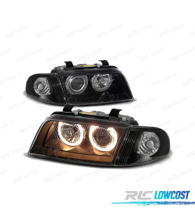 FARI PER AUDI A4 B5 94-98 ANGEL EYES CLASSICI NERI