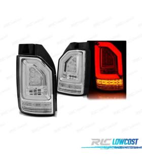 FANALI A LED PER VOLKSWAGEN VW T6 15-19 CROMATI - FRECCIA DINAMICA A LED BAR OEM LED