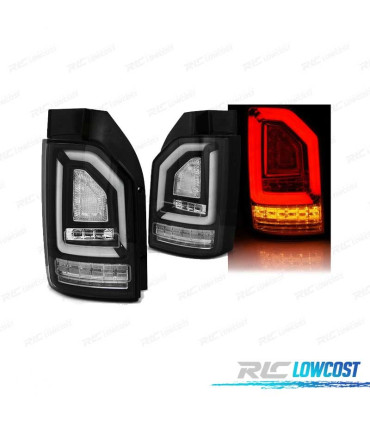 FANALI PER VOLKSWAGEN VW T6 15-19 NERI CON FRECCIA A LED DINAMICA OEM LAMPADINA