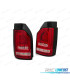 FANALI PER VOLKSWAGEN VW T6 MULTIVAN CARAVELLE 15-19 LED DINAMICI ROSSI