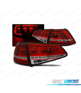 FANALI PER VOLKSWAGEN VW GOLF 7 12-17 LOOK GTI ROSSO