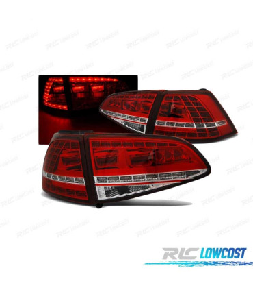 FANALI PER VOLKSWAGEN VW GOLF 7 12-17 LOOK GTI ROSSO