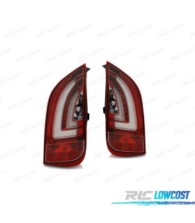 FANALI PER VOLKSWAGEN VW UP! 11- SKODA CITIGO 11- BAR LED ROSSO CHIARO