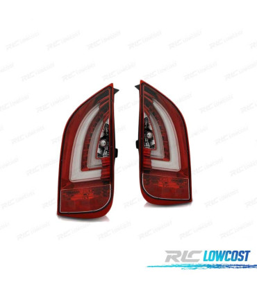 FANALI PER VOLKSWAGEN VW UP! 11- SKODA CITIGO 11- BAR LED ROSSO CHIARO