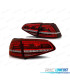 FANALI FULL LED PER VOLKSWAGEN VW GOLF 7 12-17 LOOK GTI ROSSO BIANCO