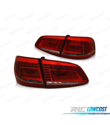 FANALI VOLKSWAGEN VW PASSAT B7 VARIANT 10-14 LED ROSSO CHIARO