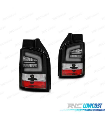 FANALI PER VOLKSWAGEN VW T5 10-15 1P LED BAR NERI