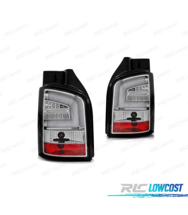 FANALI VOLKSWAGEN VW T5 10-15 BARRE LED CROMATE