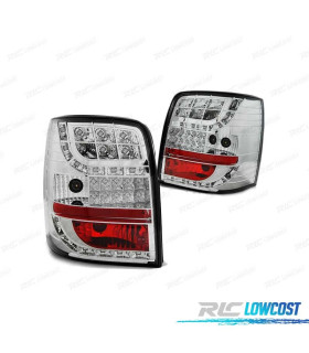 FARI LED PER VOLKSWAGEN VW PASSAT B5 96-00 VARIANT CROMATI CON INDICATORI LED