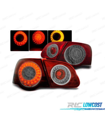FANALI VOLKSWAGEN VW PASSAT B6 3C LIMOUSINE 05-10 LED ROSSO AFFUMICATO