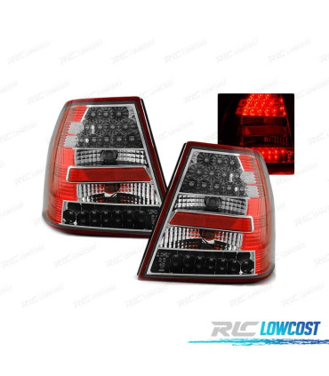 FARI LED PER VOLKSWAGEN VW BORA 98-05 ROSSO BIANCO LED
