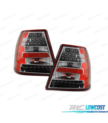 FARI LED PER VOLKSWAGEN VW BORA 98-05 ROSSO BIANCO LED