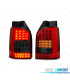 FANALI A LED VOLKSWAGEN VW T5 03-09 1P LED ROSSO AFFUMICATO