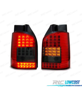 FANALI A LED VOLKSWAGEN VW T5 03-09 1P LED ROSSO AFFUMICATO