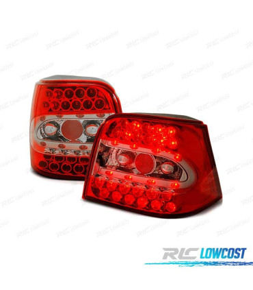 FANALI PER VOLKSWAGEN VW GOLF 4 97-03 LED ROSSI