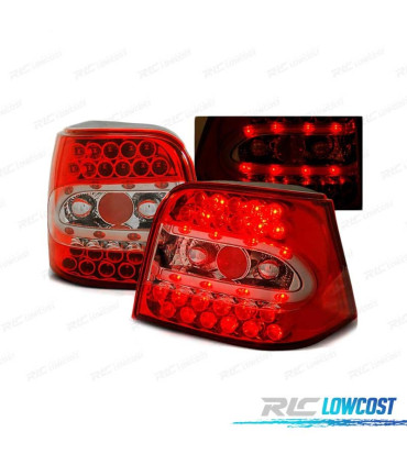FANALI PER VOLKSWAGEN VW GOLF 4 97-03 LED ROSSI
