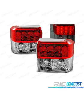 FARI LED PER VOLKSWAGEN VW T4 90-03 ROSSO BIANCO LED