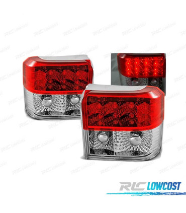 FARI LED PER VOLKSWAGEN VW T4 90-03 ROSSO BIANCO LED
