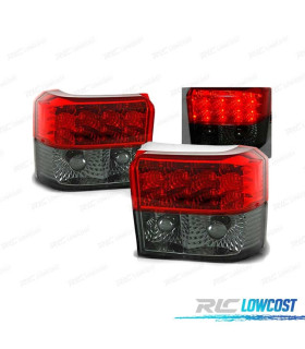FARI LED PER VOLKSWAGEN VW T4 90-03 ROSSO FUMÉ LED