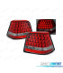 FANALI PER VOLKSWAGEN VW GOLF 4 97-03 LED ROSSO CRISTALLO