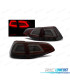 FANALI A LED PER VOLKSWAGEN VW GOLF 7 12-17 CON BARRE A LED ROSSO, COLORE FUMÈ.