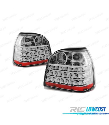 FANALI A LED PER VOLKSWAGEN VW GOLF 3 91-97 CROMATI