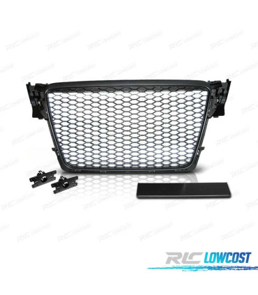 GRIGLIA PER AUDI A4 B8 08-11 COLORE NERO LOOK RS