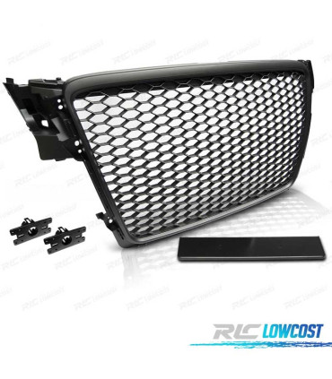 GRIGLIA PER AUDI A4 B8 08-11 COLORE NERO LOOK RS